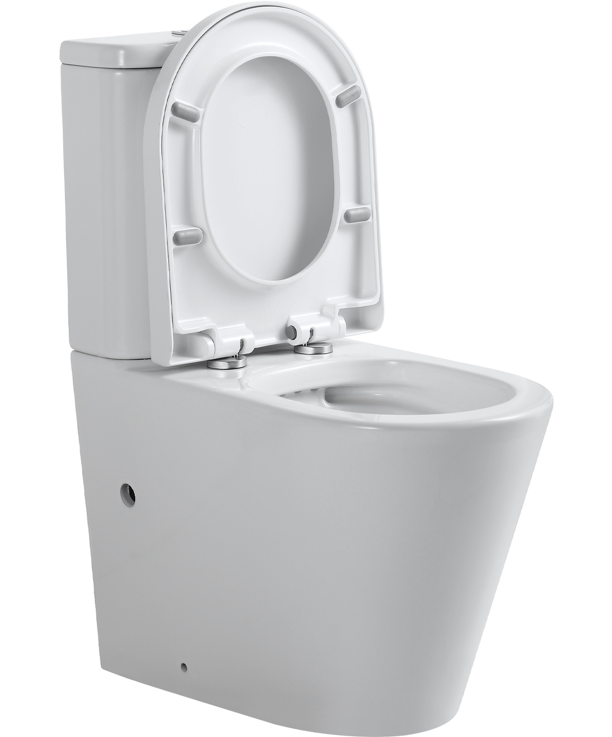 Snubby Back-to-Wall Toilet Suite in Gloss White