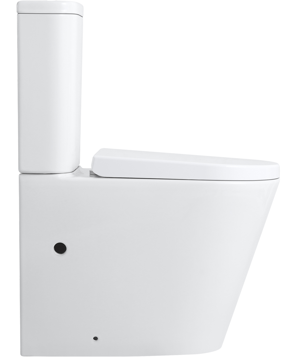 Snubby Back-to-Wall Toilet Suite in Gloss White