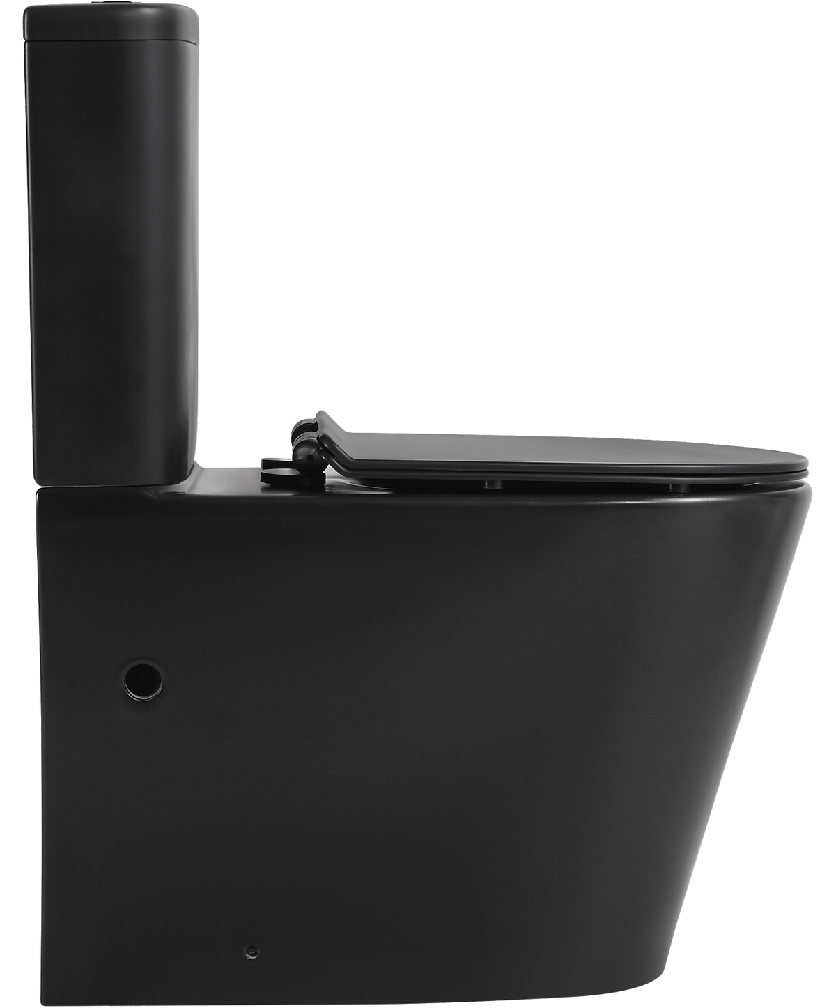 Snubby Back-to-Wall Toilet Suite in Matte Black
