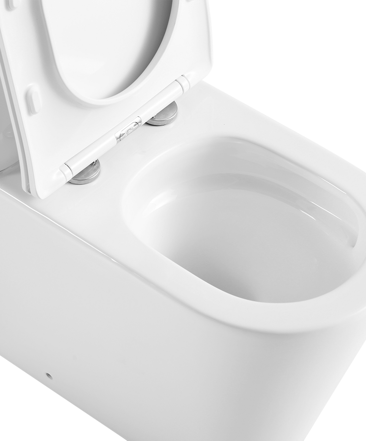 Tornado Zero Rim Back-to-Wall Toilet Suite in Gloss White