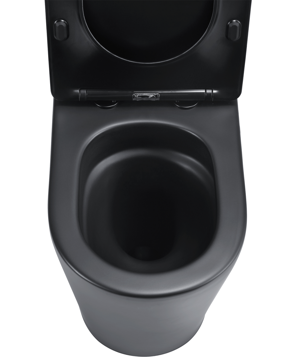 Tornado Zero Rim Back-to-Wall Toilet Suite in Matte Black