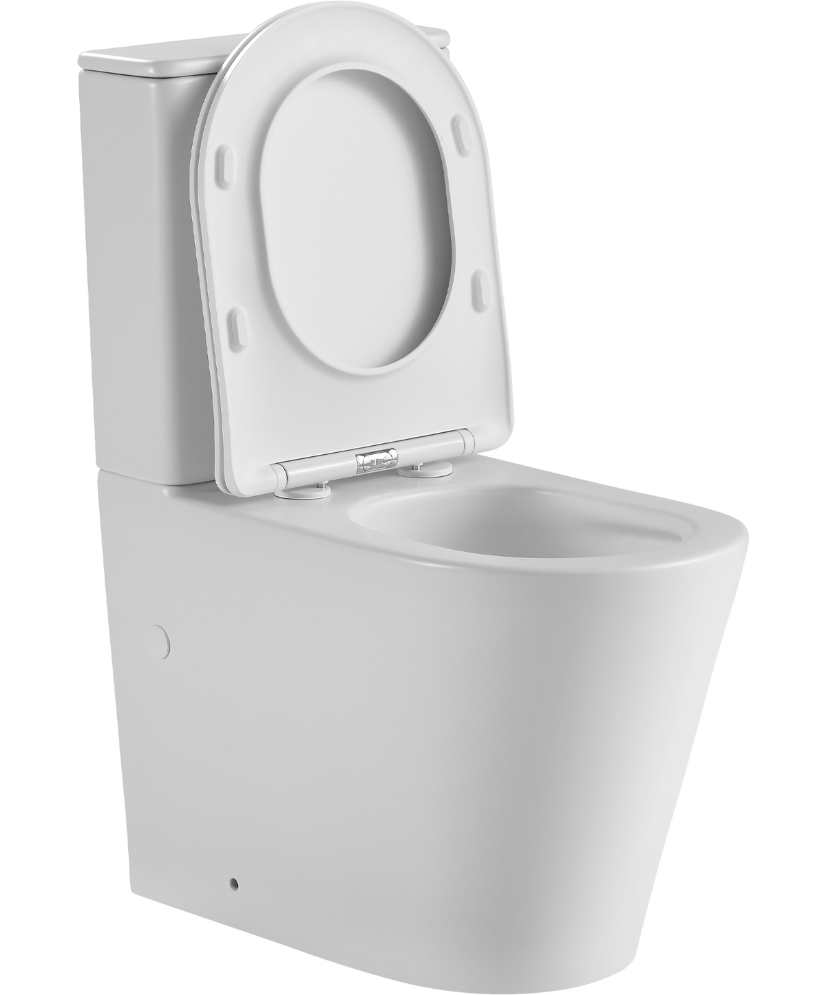 Tornado Zero Rim Back-to-Wall Toilet Suite in Matte White