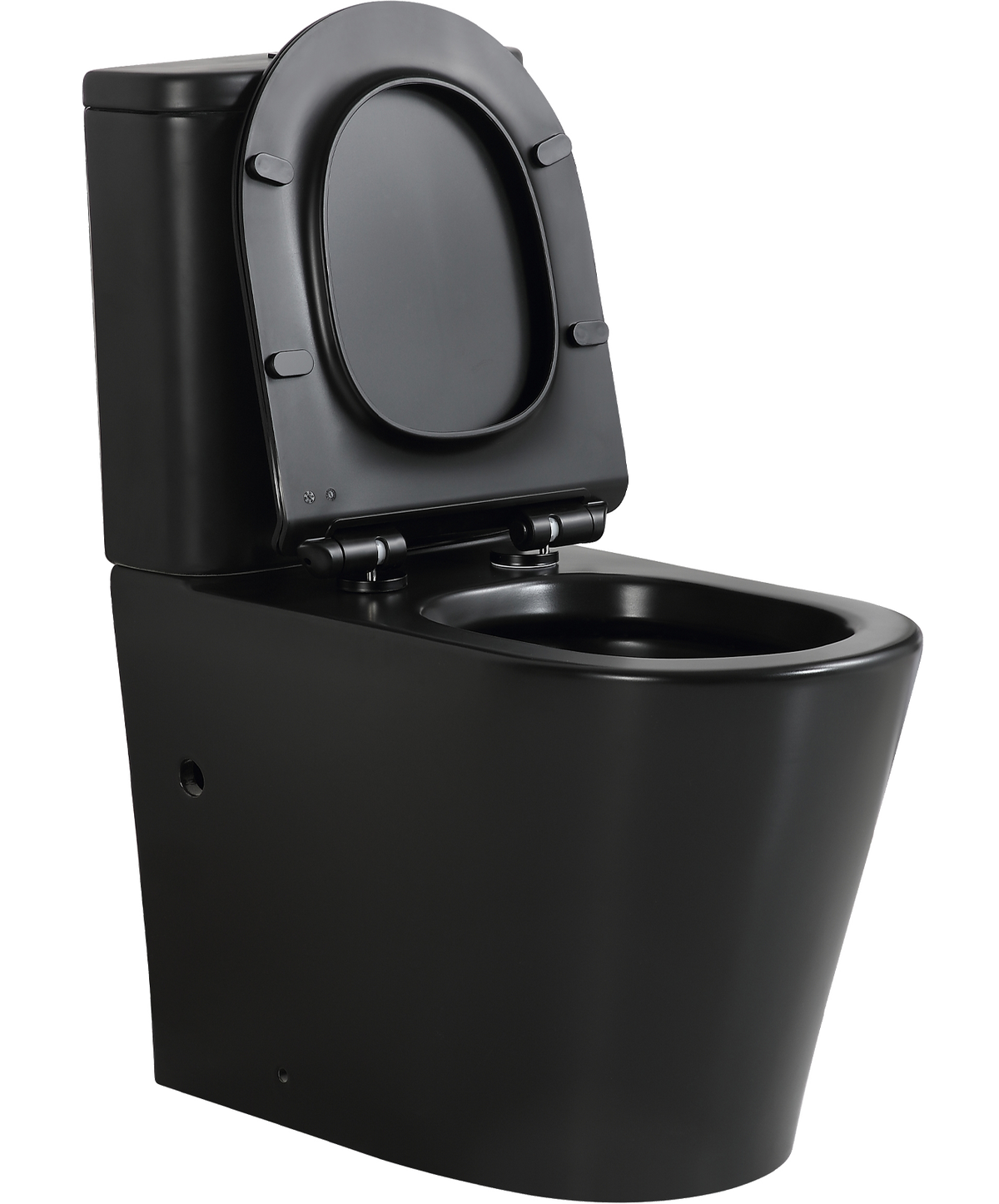 Tornado V2 Back-to-Wall Toilet Suite in Matte Black