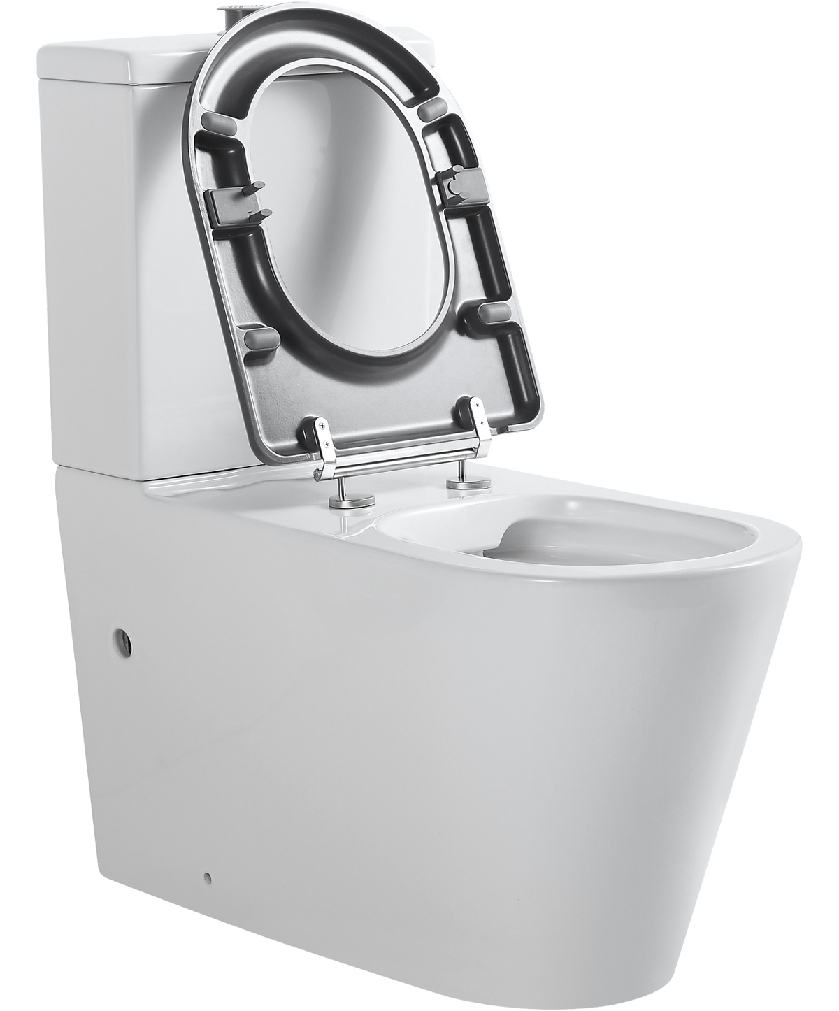 Ultra Access Back-to-Wall Rimless Flushing Accessible Toilet in Gloss White