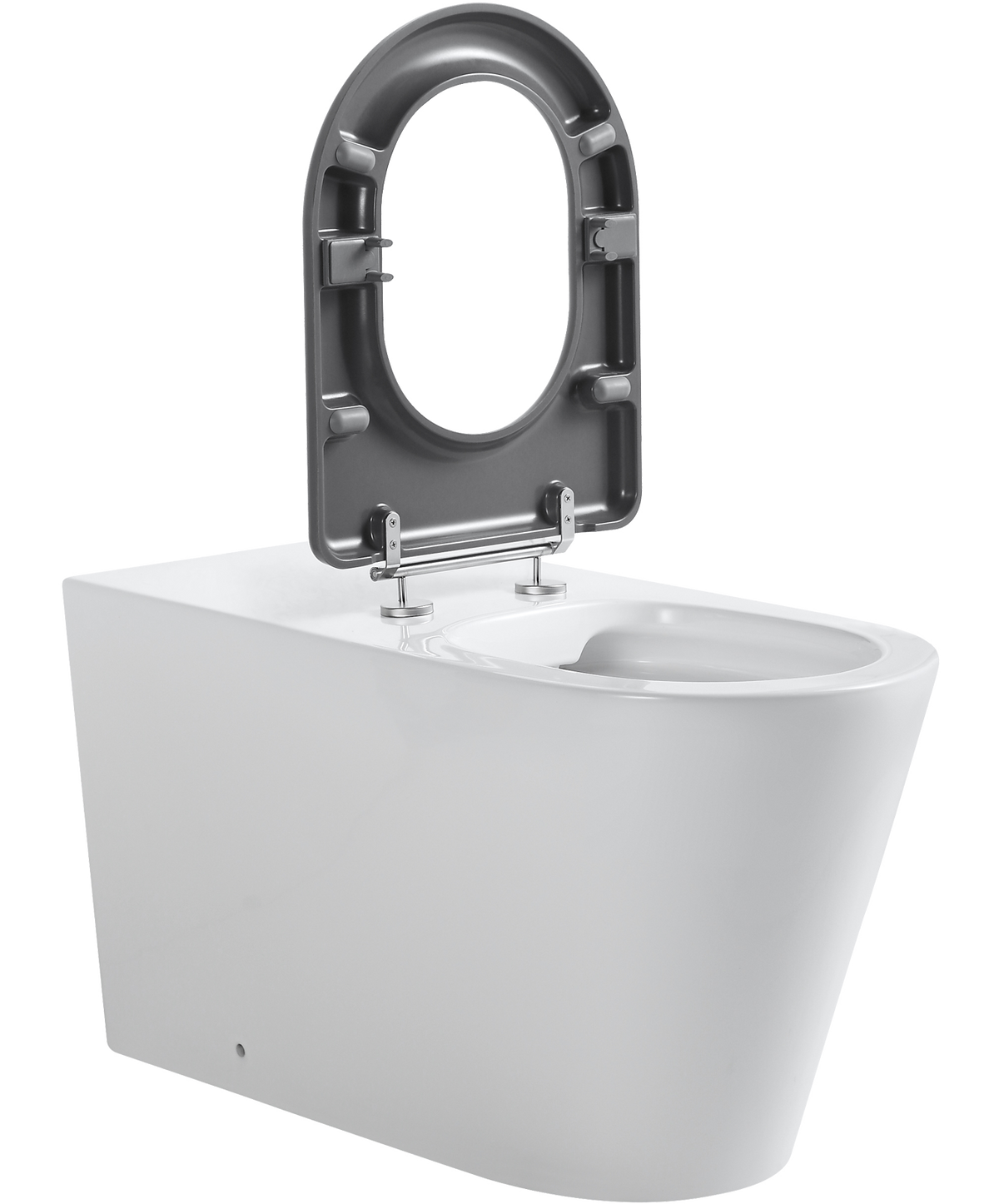 Ultra Access Rimless Floor Mounted Pan with Niche In-Wall Cistern and Push Plate