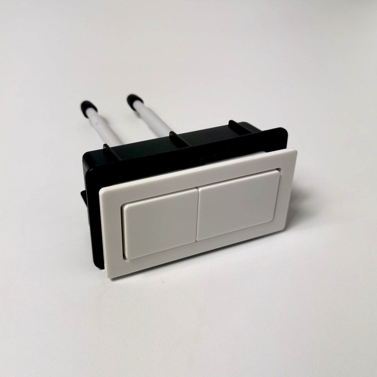 Square Push Button in White