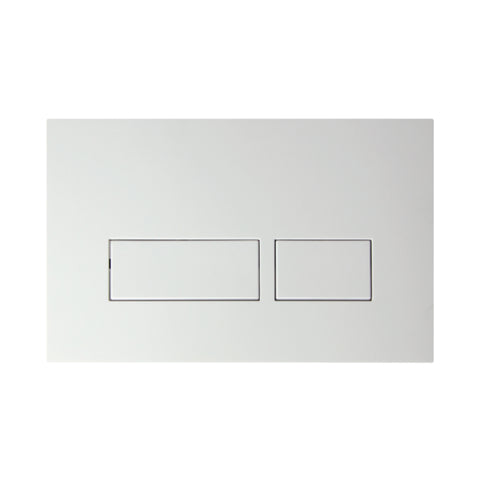 Niche Square Pneumatic Push Plate in Matte White