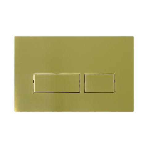 Niche Square Pneumatic Push Plate in Brushed Gold