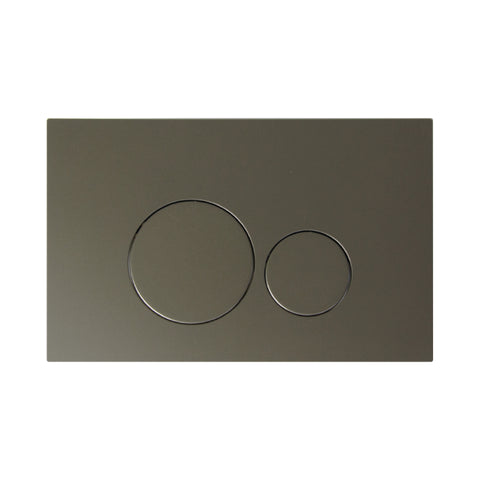 Niche Round Pneumatic Push Plate in Gunmetal