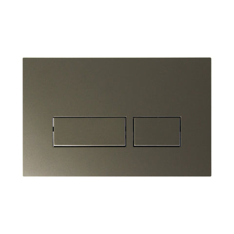 Niche Square Pneumatic Push Plate in Gunmetal