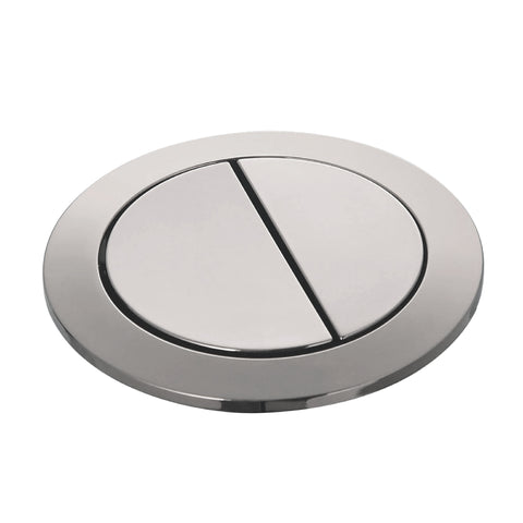 Round Dual-Flush Push Button in Chrome