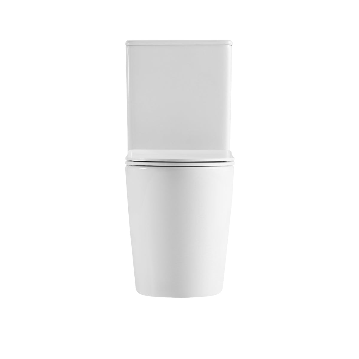 Tornado Zero Rim Back-to-Wall Toilet Suite in Gloss White
