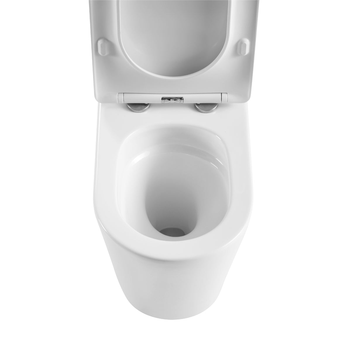 Tornado Zero Rim Back-to-Wall Toilet Suite in Gloss White