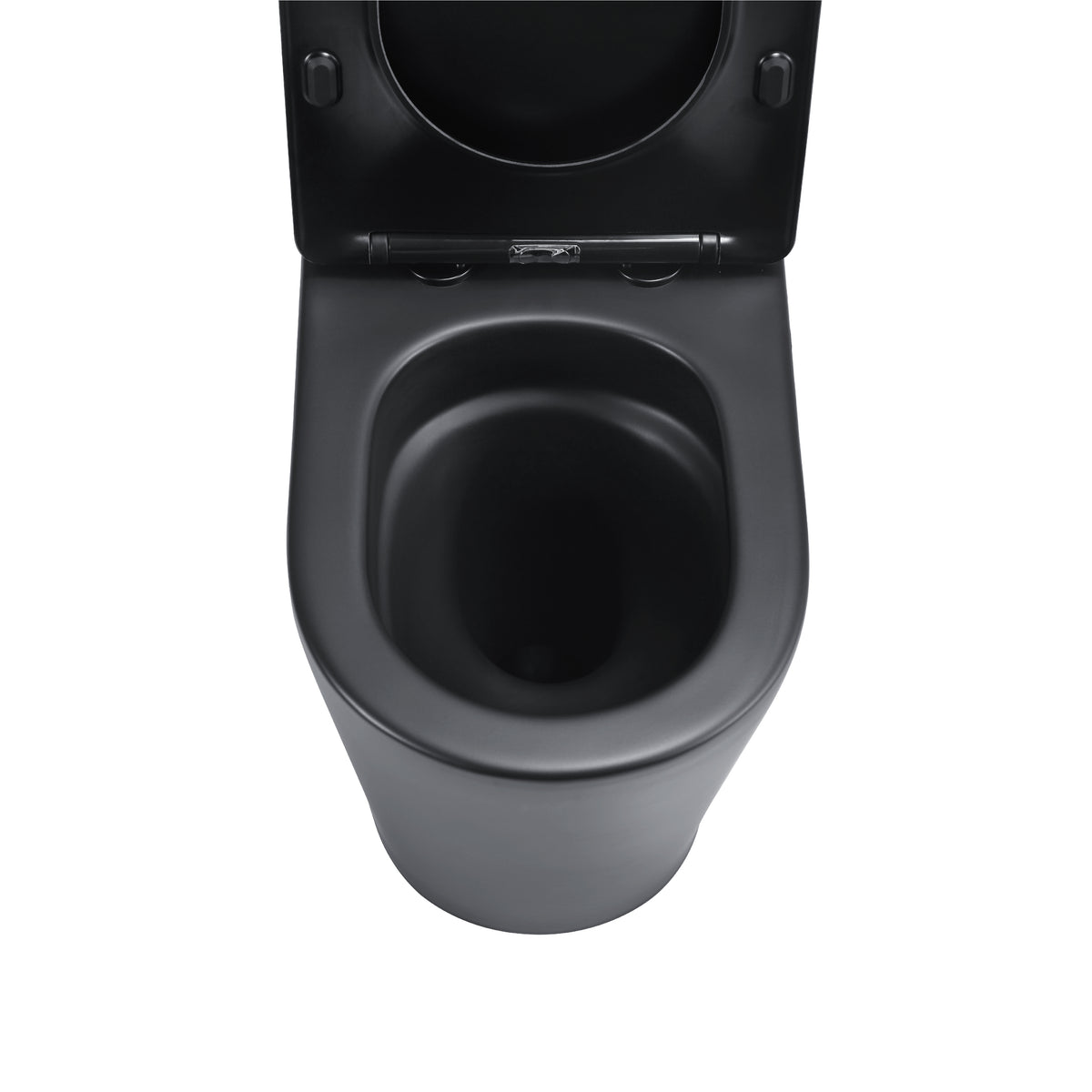 Tornado Zero Rim Back-to-Wall Toilet Suite in Matte Black